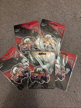 Cars Mater New iron patches lot of 5